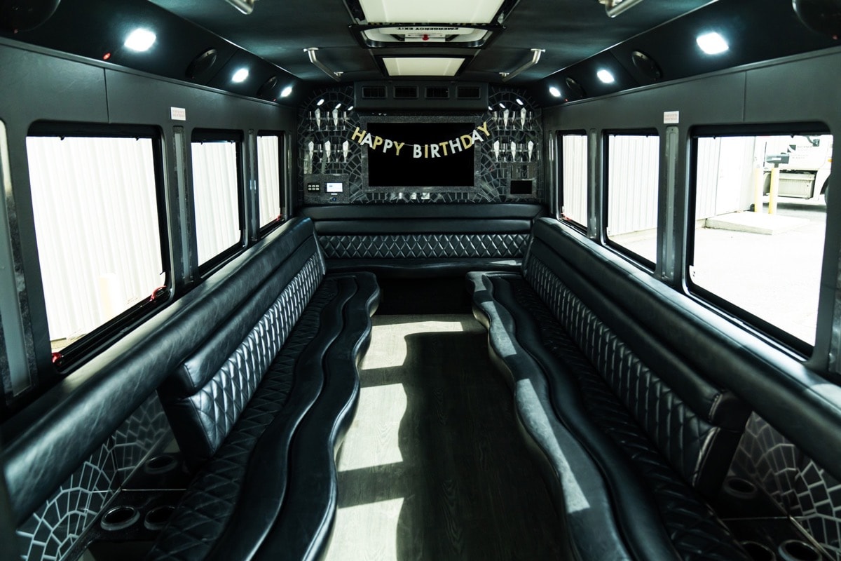 24 Passenger Party Bus – White Diamond — photo 3